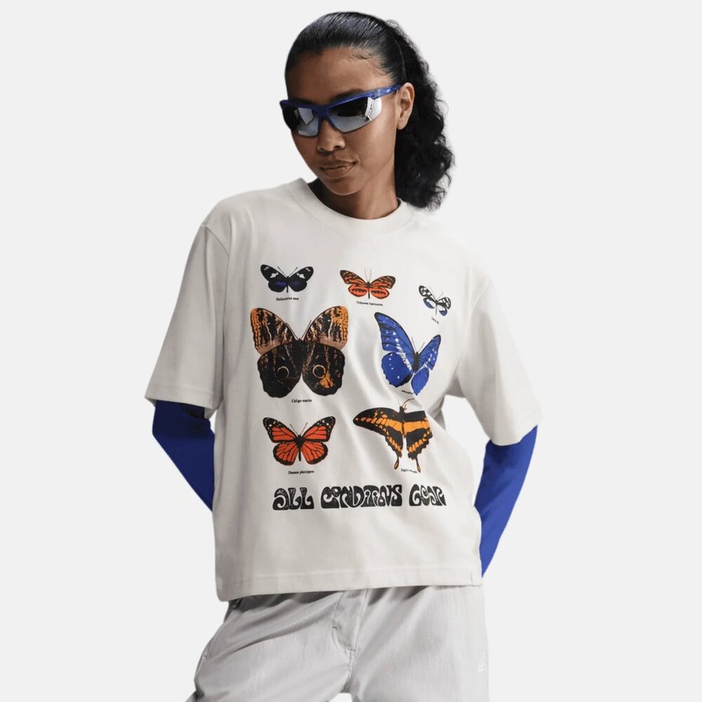 Nike ACG Women's Dri-FIT Butterfly Crop T-Shirt Phantom HF9522-030 Size XS (New) - Picture 2 of 16